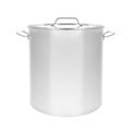 60QT Polished Stainless Steel Stock Pot with Lid Y437352