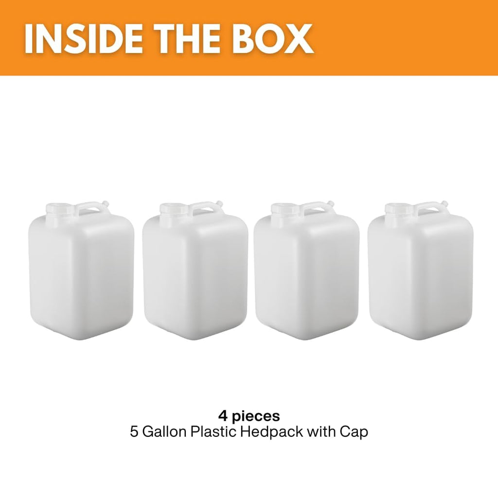 5 Gallon BPA-free Food-Grade Water Jug Pack of 4 W83430