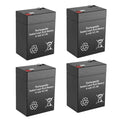 6V 4.5Ah Rechargeable SLA Batteries Qty of 4 Q3512