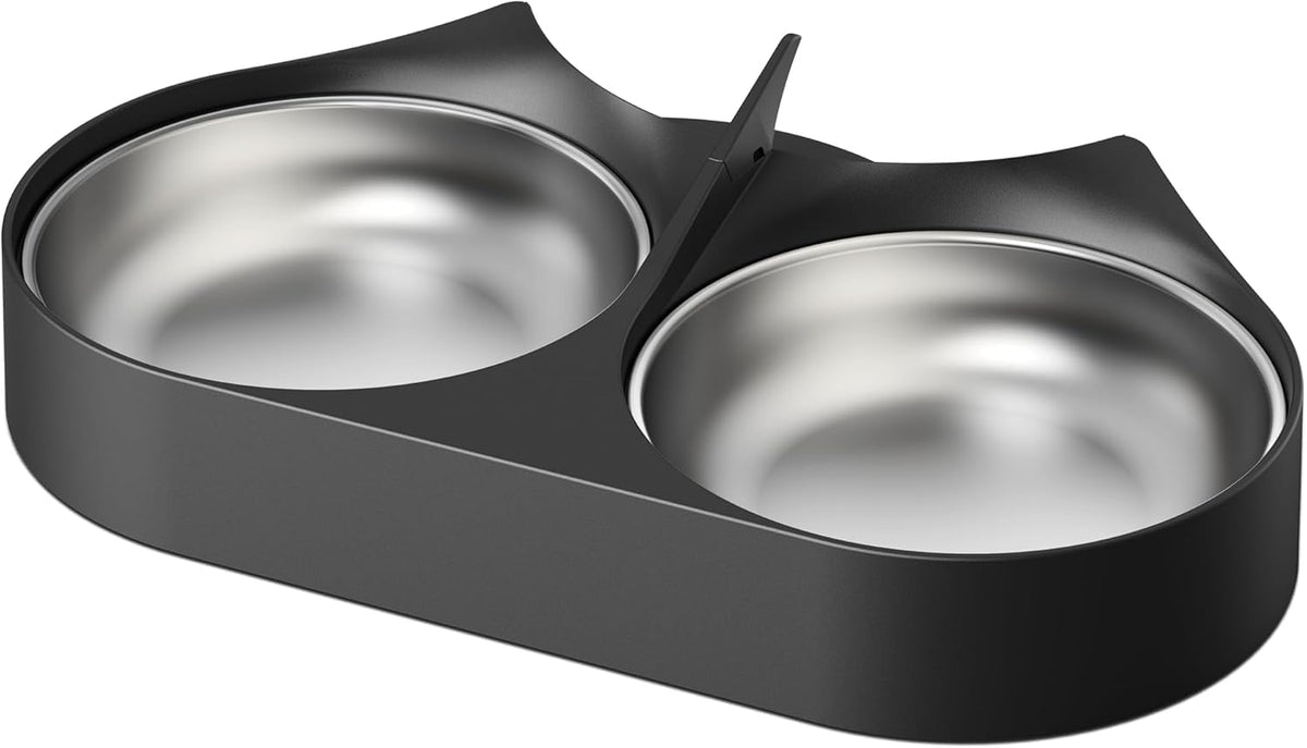 Automatic Pet Food Splitter with Stainless Steel Bowls R4601