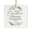 Ceramic 3-inch Square-Shaped Ornament J443