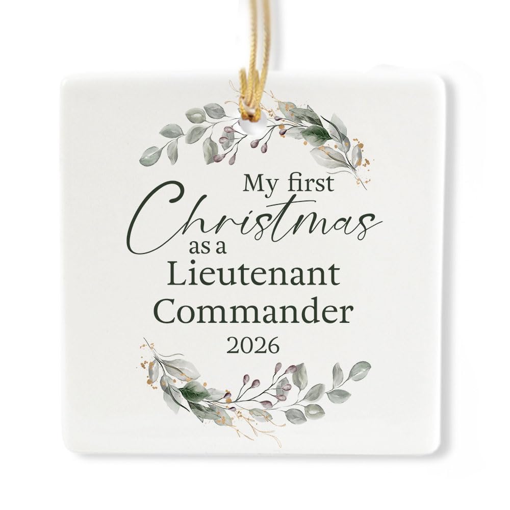 Ceramic 3-inch Square-Shaped Ornament J443