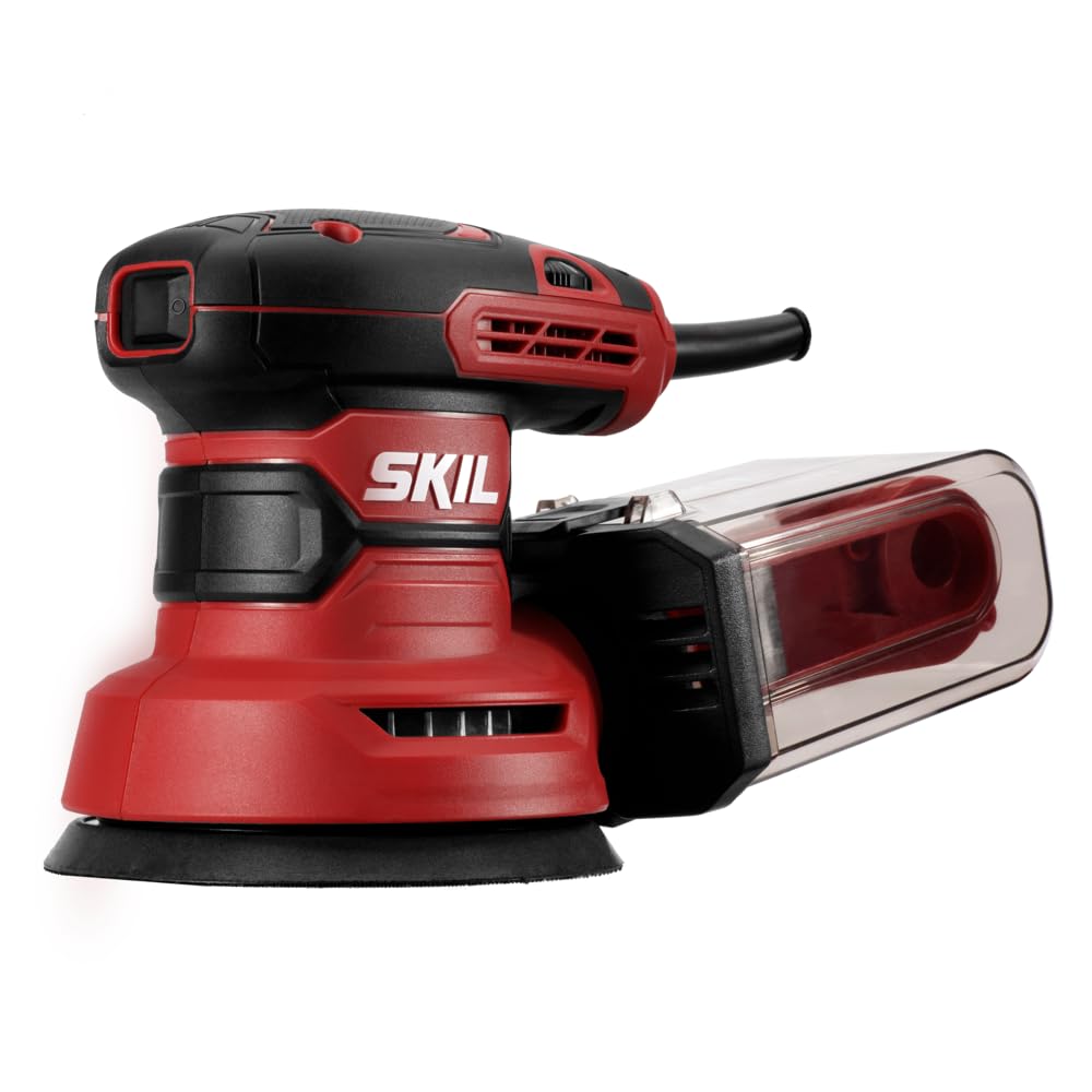 5” Random Orbital Sander with Cyclonic Dust Box & 3pc Sanding Sheet N57054