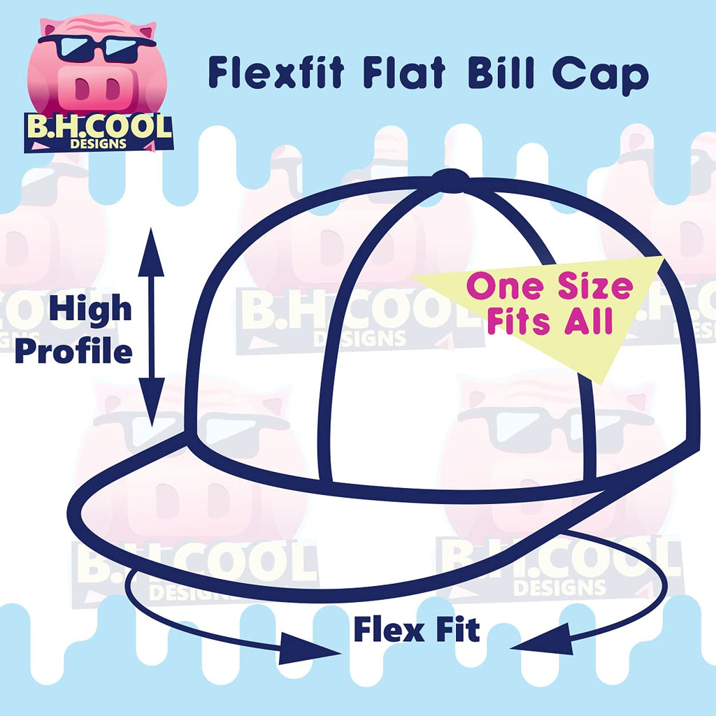 Flat Bill Fitted Hat X4032