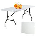 6FT White Portable Plastic Folding Table U528