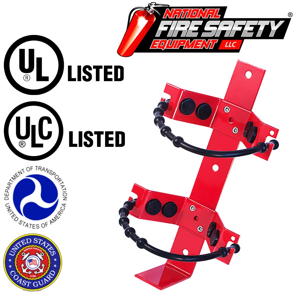 2.5 Lb Heavy Duty Boat Fire Extinguisher Bracket with Cords W284