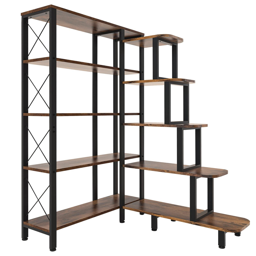 Large Reversible 5 Tier Corner Bookshelf V8337