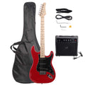 39 Inch Beginner Electric Guitar Kit with Bag, Strap, 20W Amplifier, Red E995756