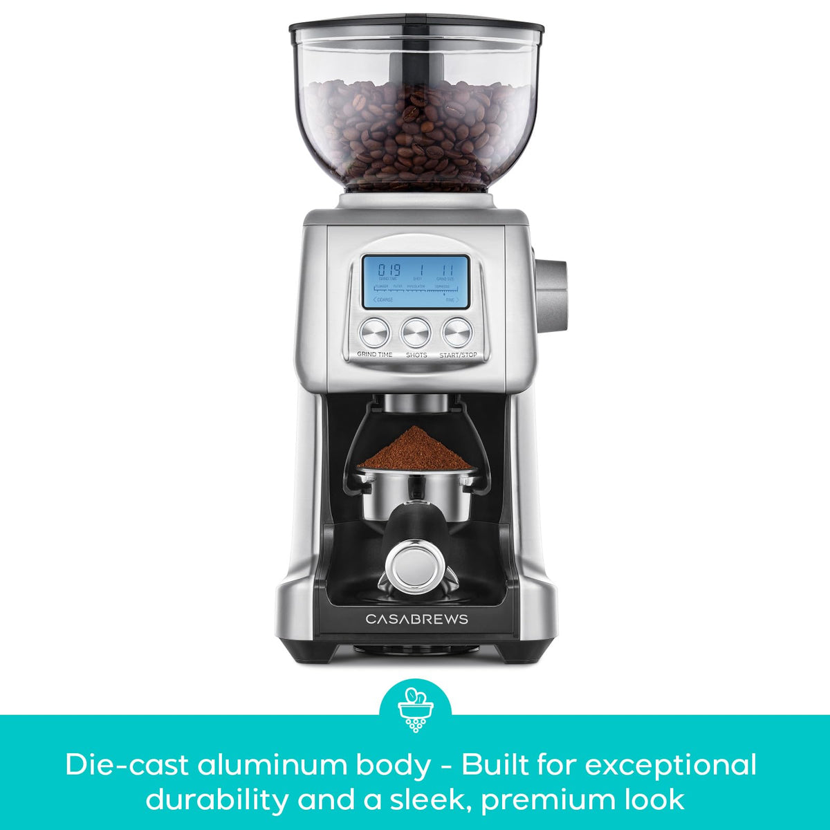 Electric Conical Burr Coffee Grinder with LCD Display L27006