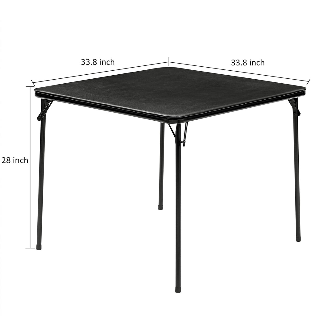 34'' Black Folding Card Table R9415