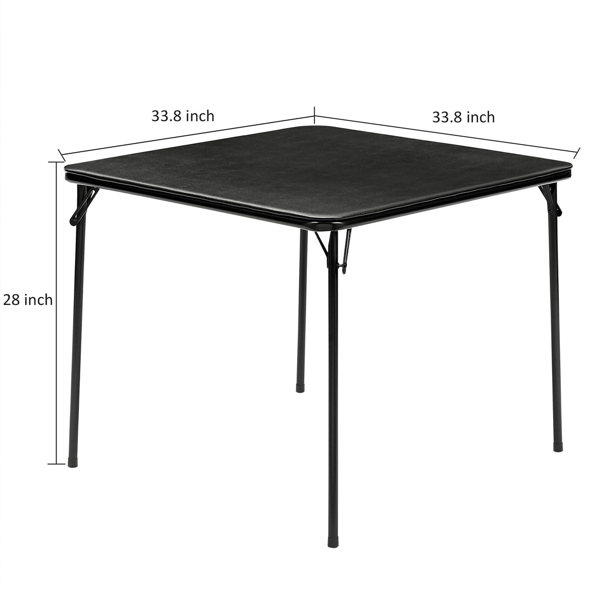 34'' Black Folding Card Table R9415
