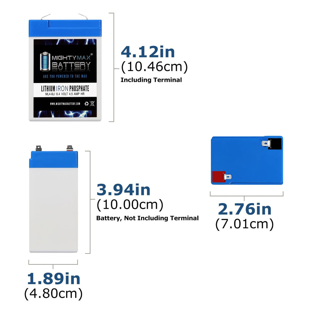 6V 4.5AH Lithium Replacement Battery M245