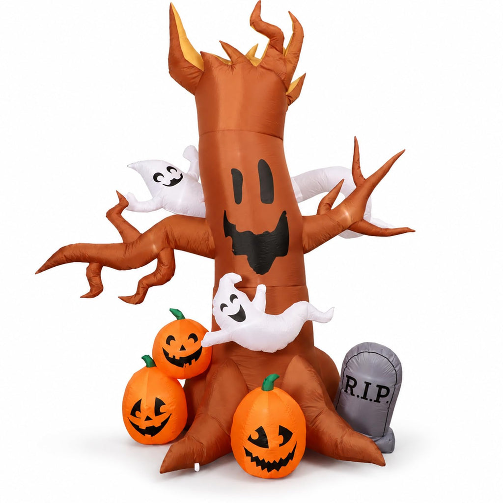 8FT Halloween Inflatable Ghost Tree Decoration B237