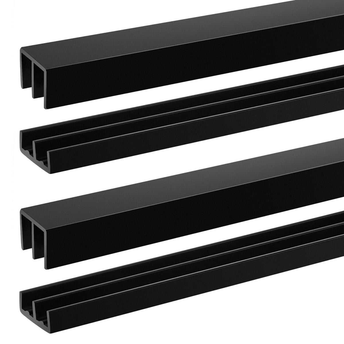 2 Sets Plastic Sliding Door Track Set T55263