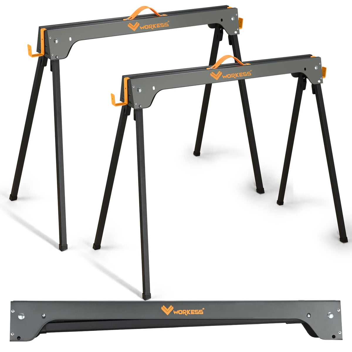 Heavy Duty Folding Saw Horses 2 Pack 2200 Lbs Load Capacity R1818