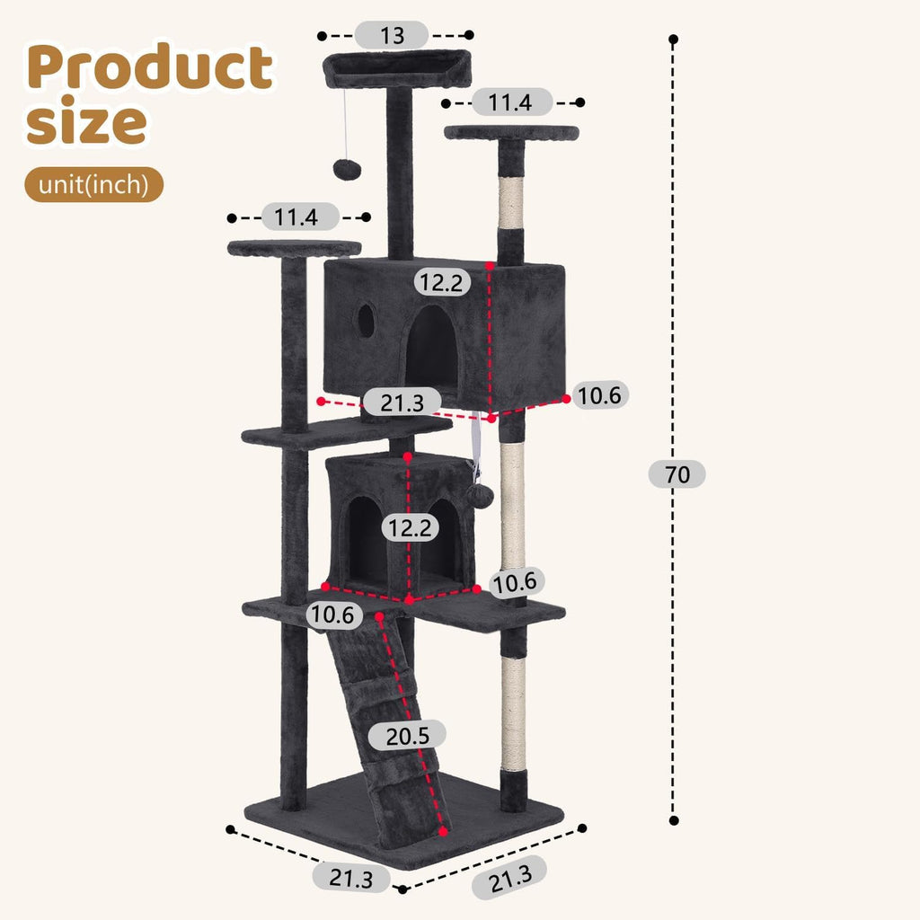 70" Multi-Level Cat Tree O587
