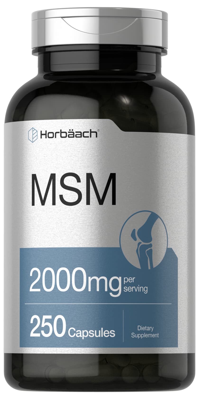 MSM Methylsulfonylmethane 2000mg 250 Capsules J4186