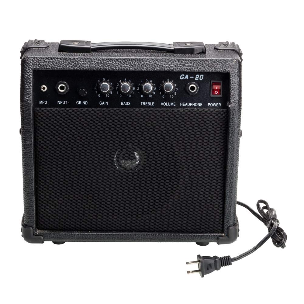 39 Inch Beginner Electric Guitar Kit with Bag, Strap, 20W Amplifier, Red E995756