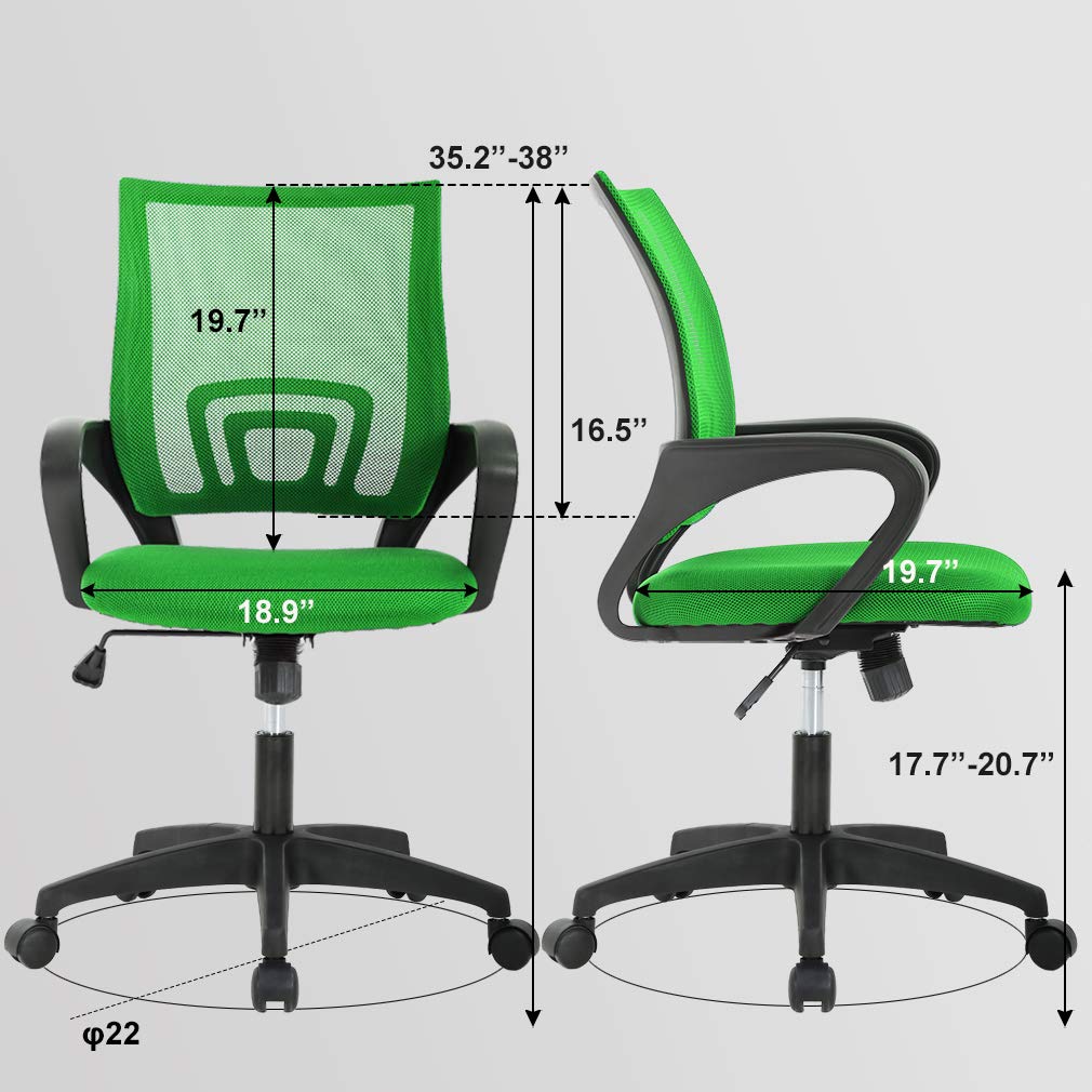 Ergonomic Mid-Back Swivel Office Chair A163788
