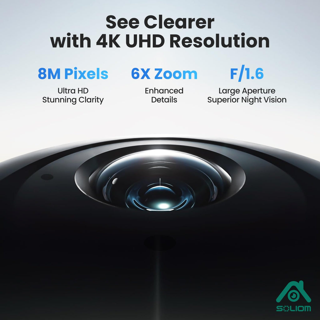 4K Solar Security Cameras Wireless Outdoor System 4-Cam Kit M341