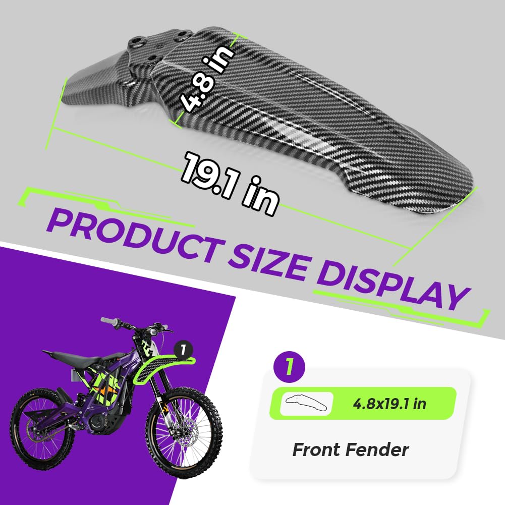 Dirt Bike Front Fender and Rear Mudguard G4666