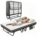Folding Twin XL Size Bed with Memory Foam Mattress U9877