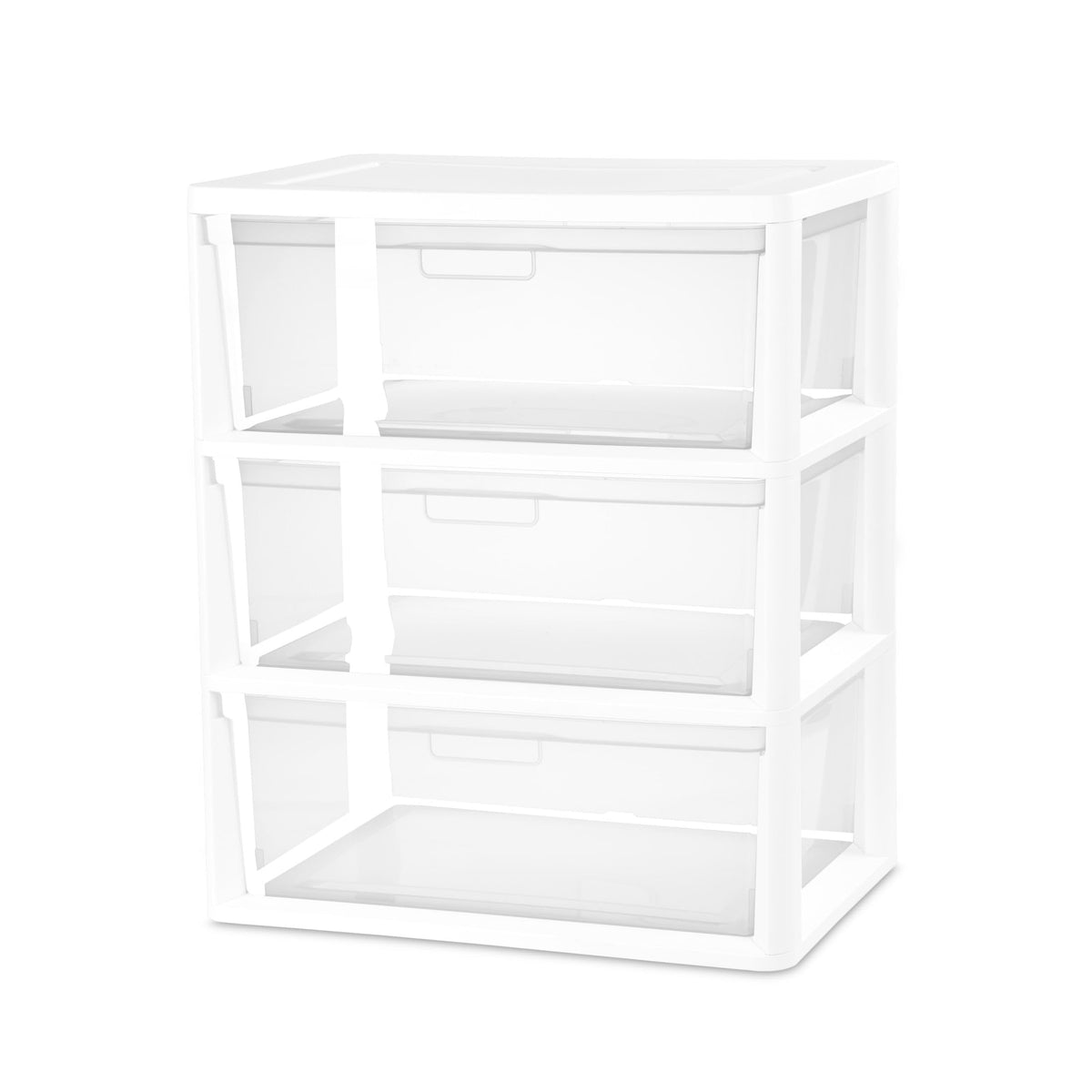 White 3 Drawer Plastic Storage Unit T16140