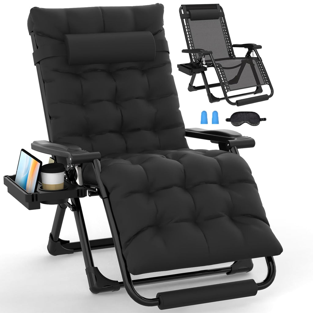 Oversized Zero Gravity Chair XL Black C696