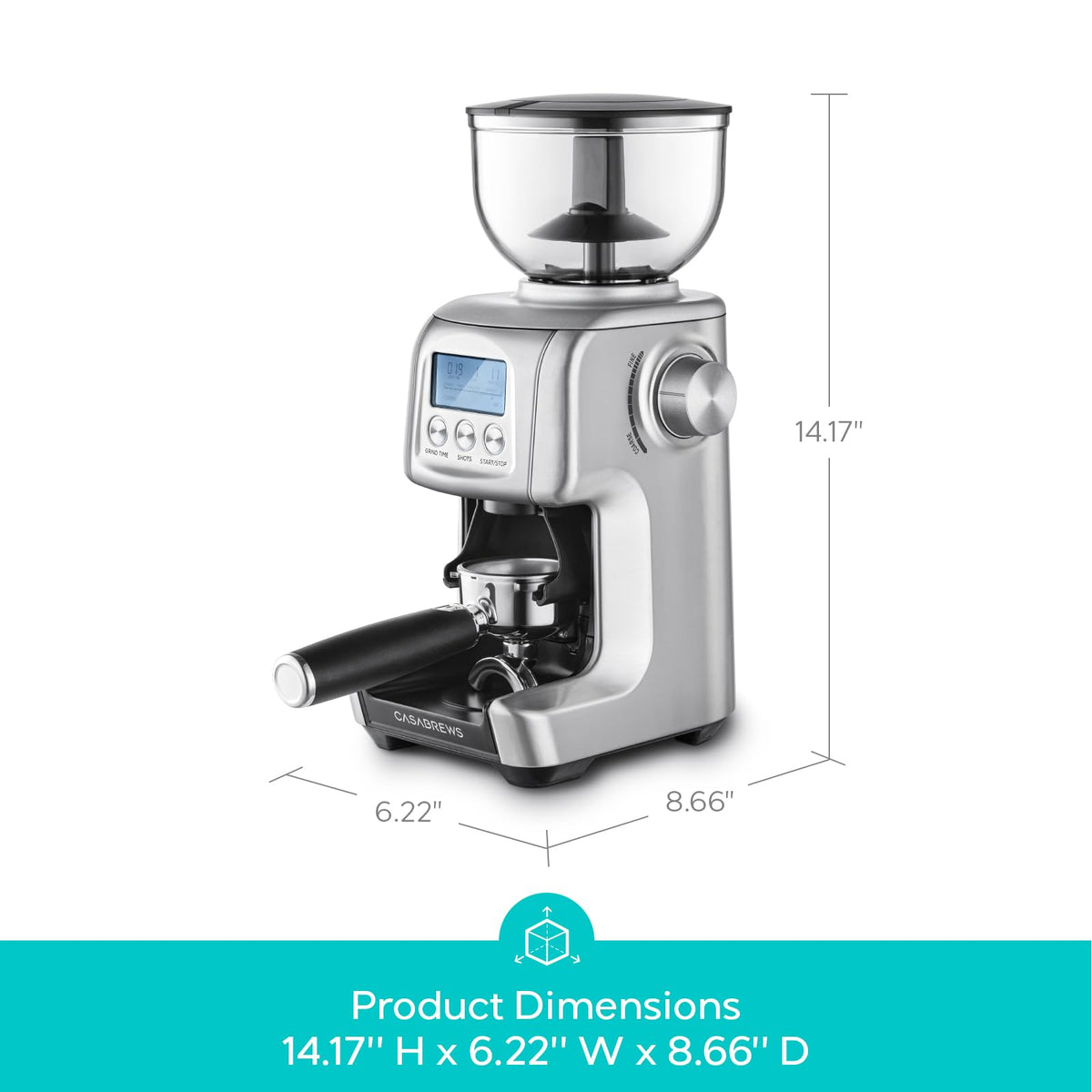 Electric Conical Burr Coffee Grinder with LCD Display L27006