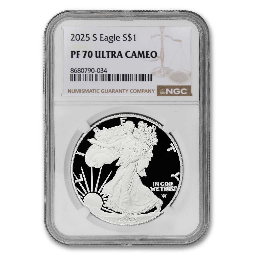 1 oz American Silver Eagle Coin PF-70 Ultra Cameo X4467