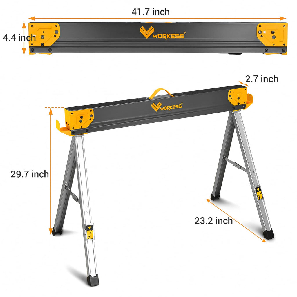 Folding Saw Horses 2 Pack 2600 Lbs Q8331