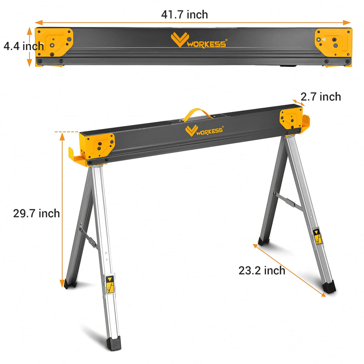 Folding Saw Horses 2 Pack 2600 Lbs Q8331