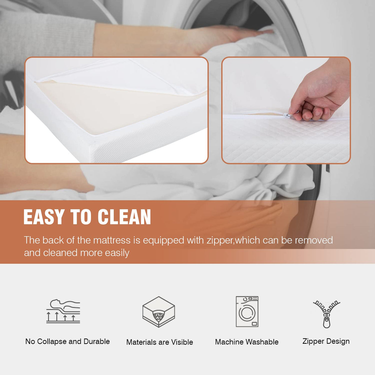 5 Inch Twin Gel Memory Foam Mattress G6952