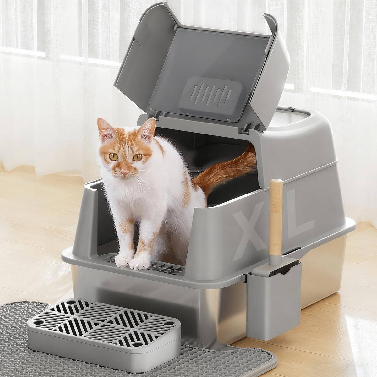 Stainless Steel Cat Litter Box 40L G882
