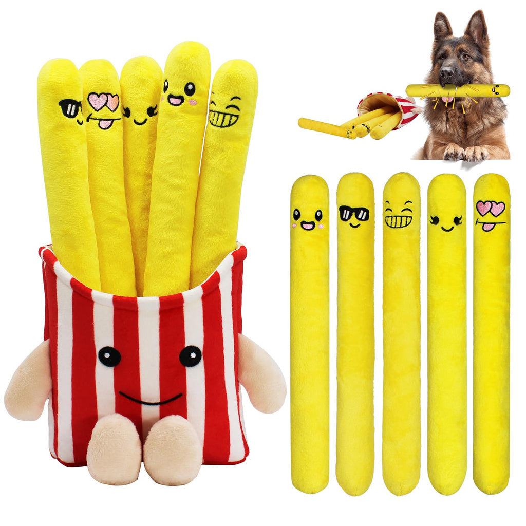 5 Pack Plush Dog Chew Toys N339737