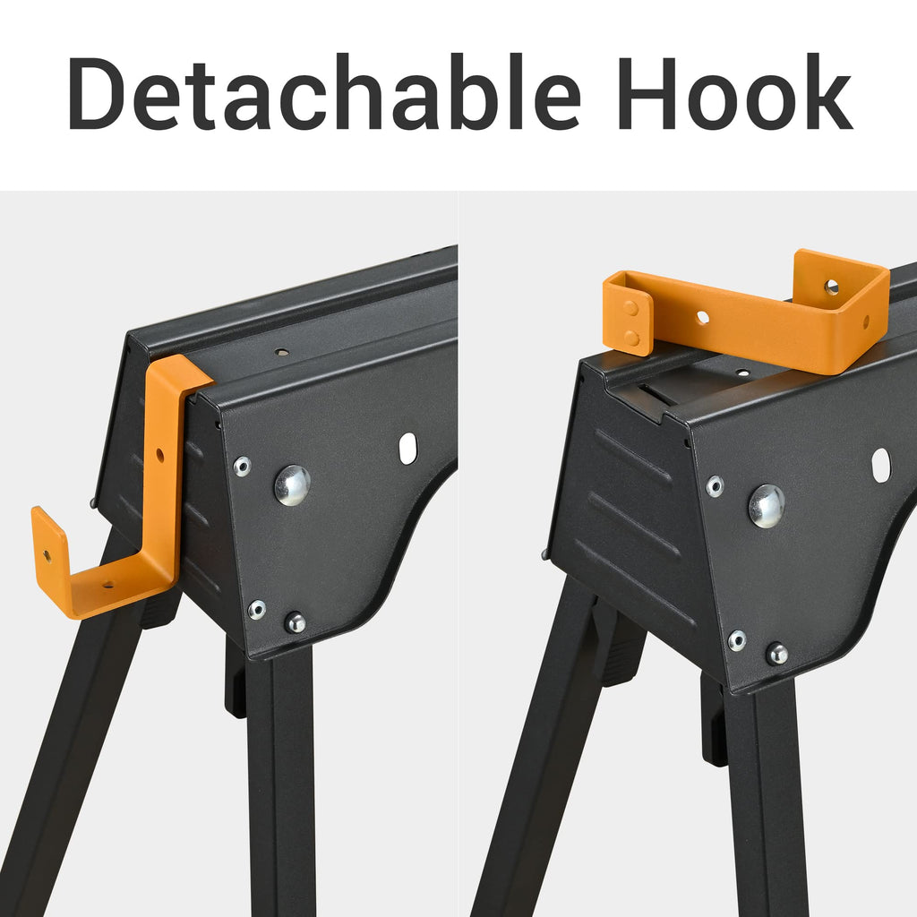 Heavy Duty Folding Saw Horses 2 Pack 2200 Lbs Load Capacity R1818