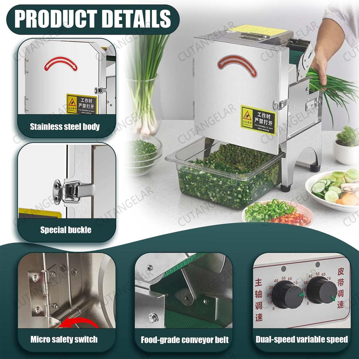 Compact Electric Vegetable Cutter T44999