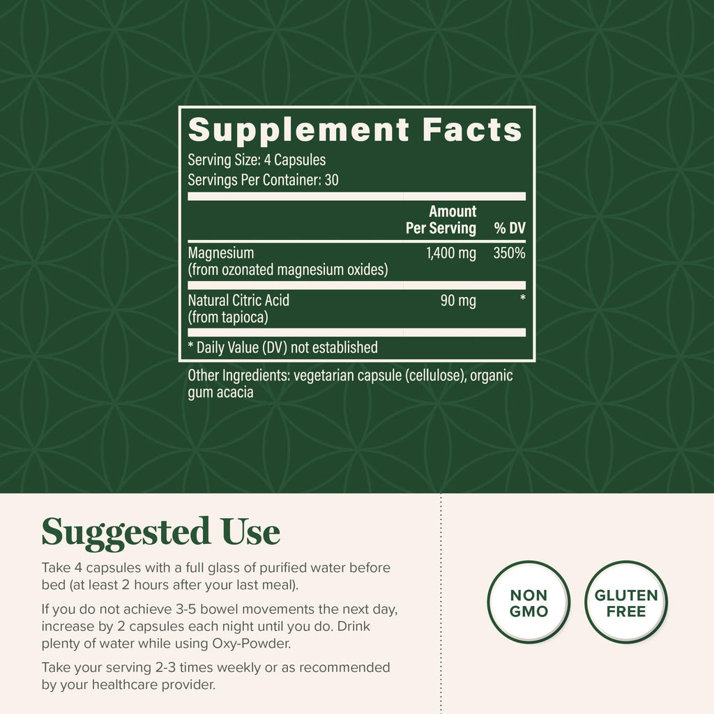 Magnesium Oxide 120 Capsules F517