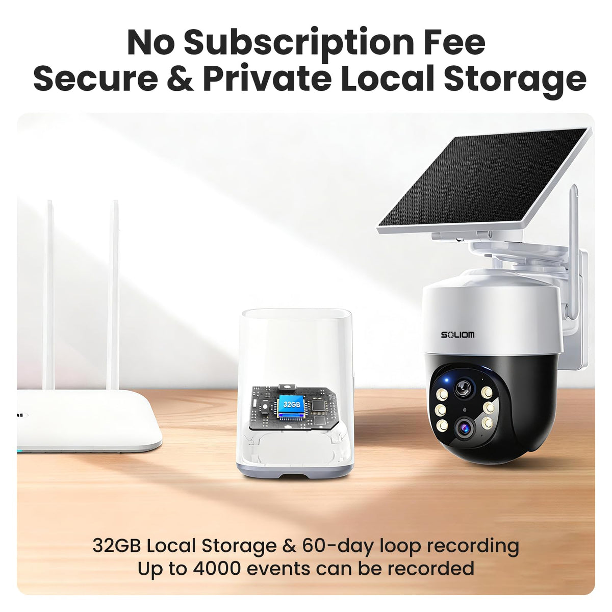 4K Solar Security Cameras Wireless Outdoor System 4-Cam Kit M341