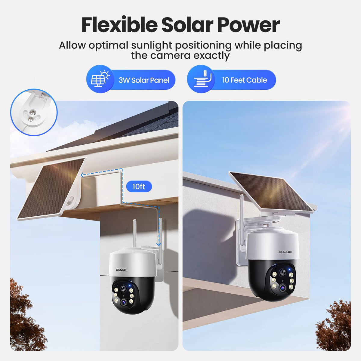 4K Solar Security Cameras Wireless Outdoor System 4-Cam Kit M341