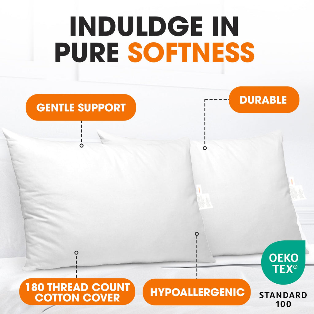 King Size Down Alternative Bed Pillows Set of 2 B589