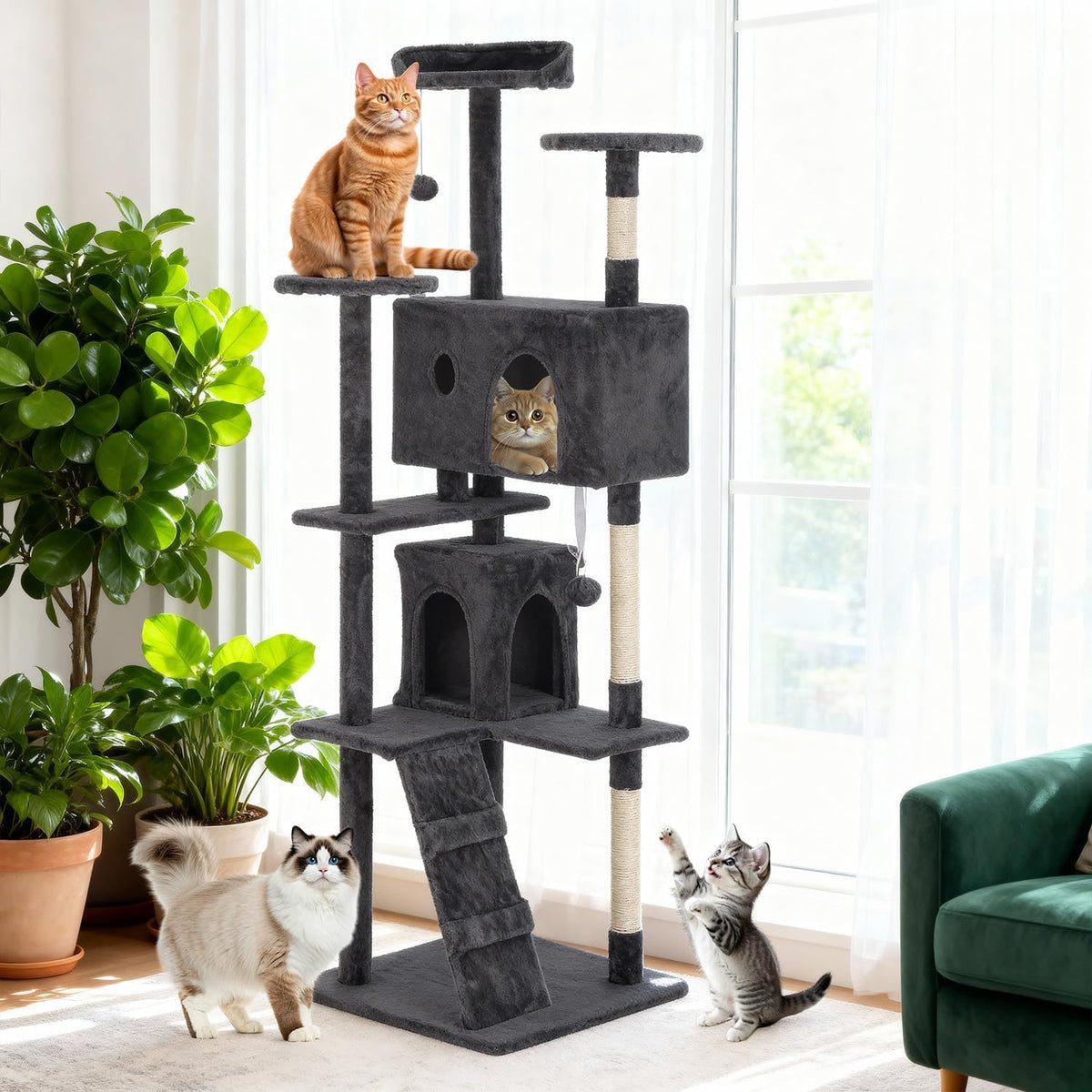 70" Multi-Level Cat Tree O587