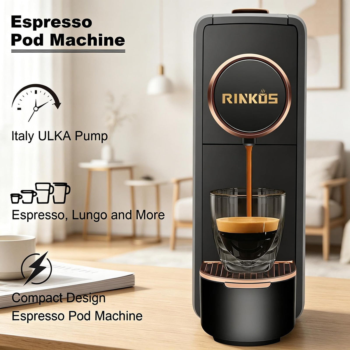 20 Bar Programmable Espresso Machine with 18oz Tank W44055