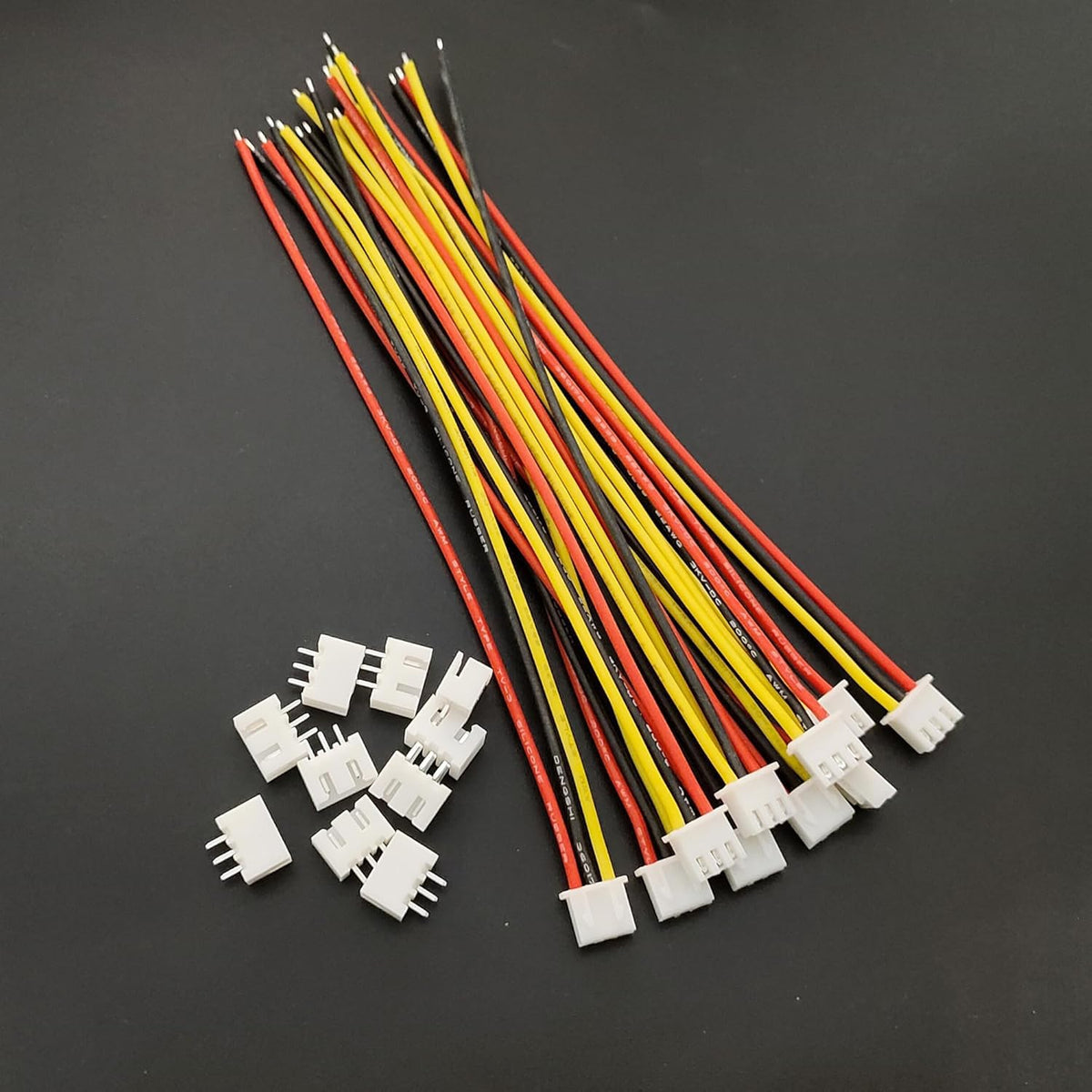 50Pcs 25Pairs JST-XH Connector Kit 2.54mm 3 Pin Male Female with Flat Wire Cable 300mm C3508