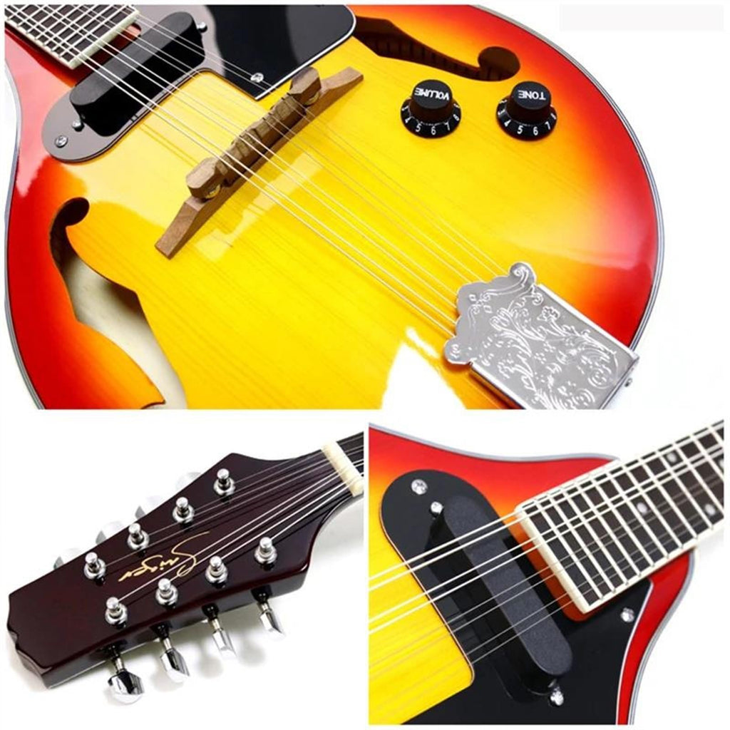 8 Strings Sunburst Mandolin Instrument F178
