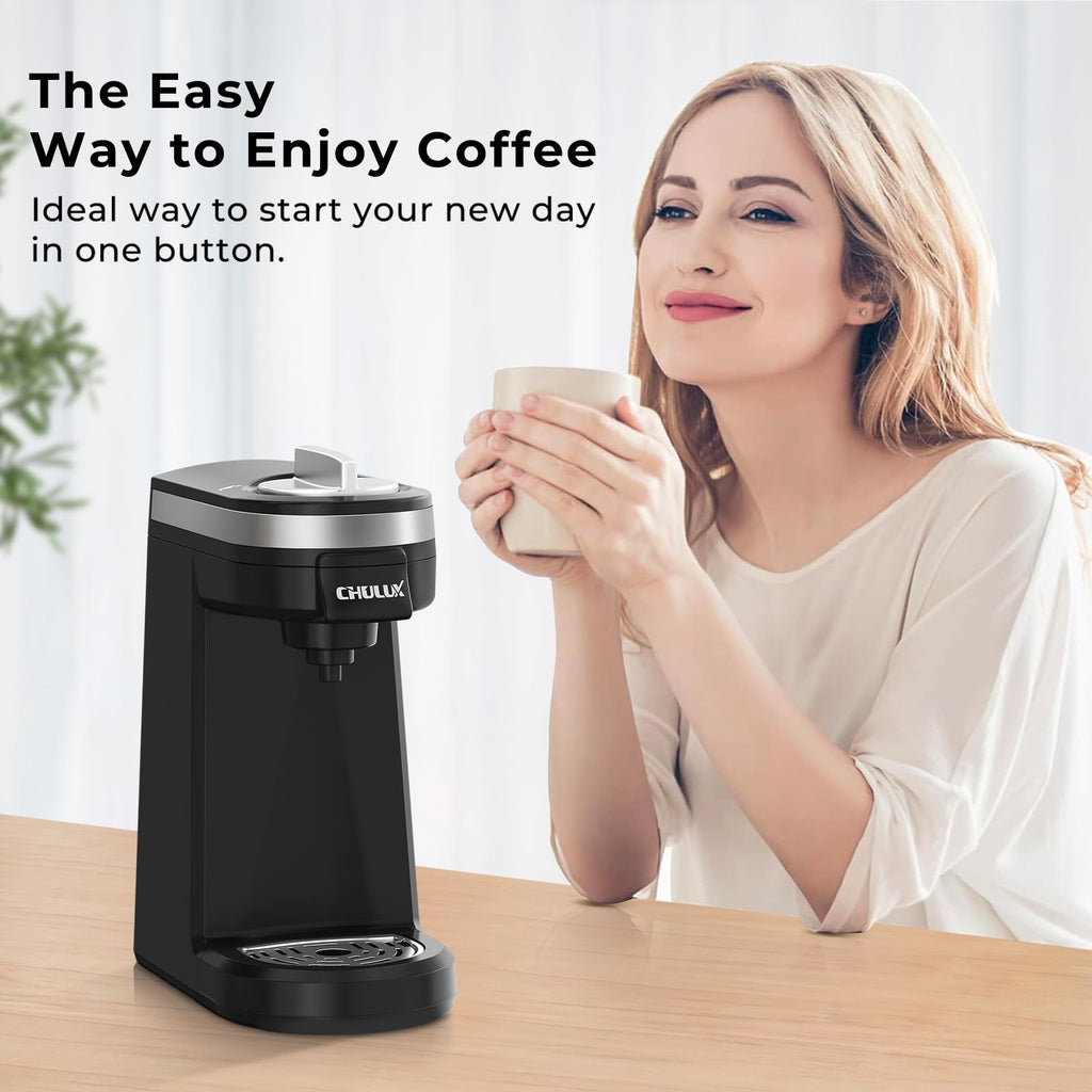 Black Mini Single Serve Coffee Maker I988