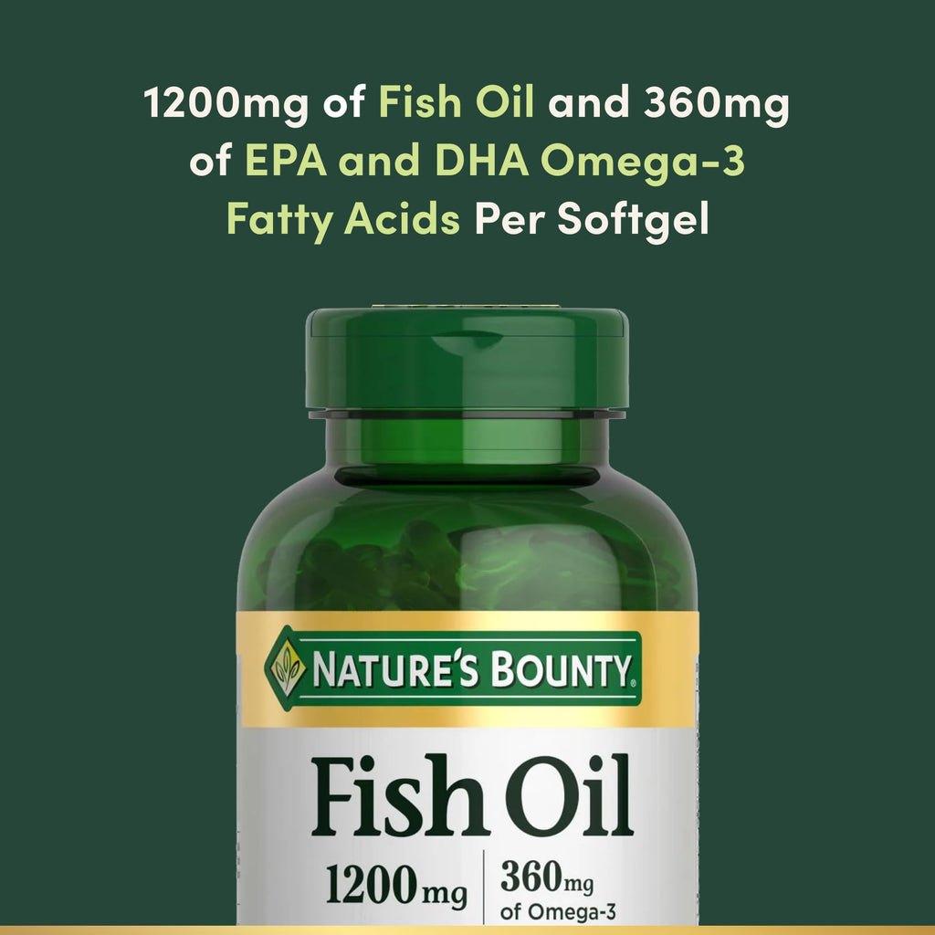1200 Mg Omega-3 Fish Oil Softgels Pack of 2 T383220