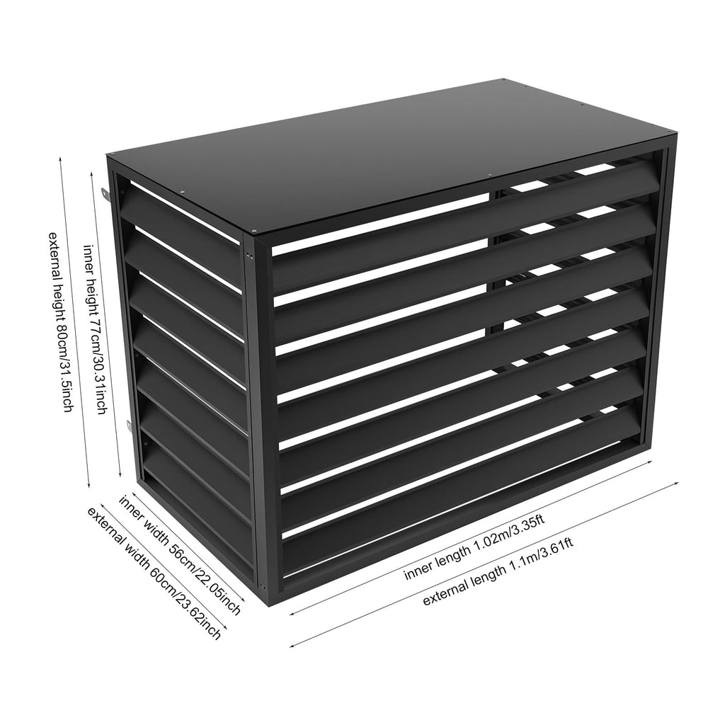 43x23x31 Inch Aluminum Alloy Air Conditioner Fence Screen N258507
