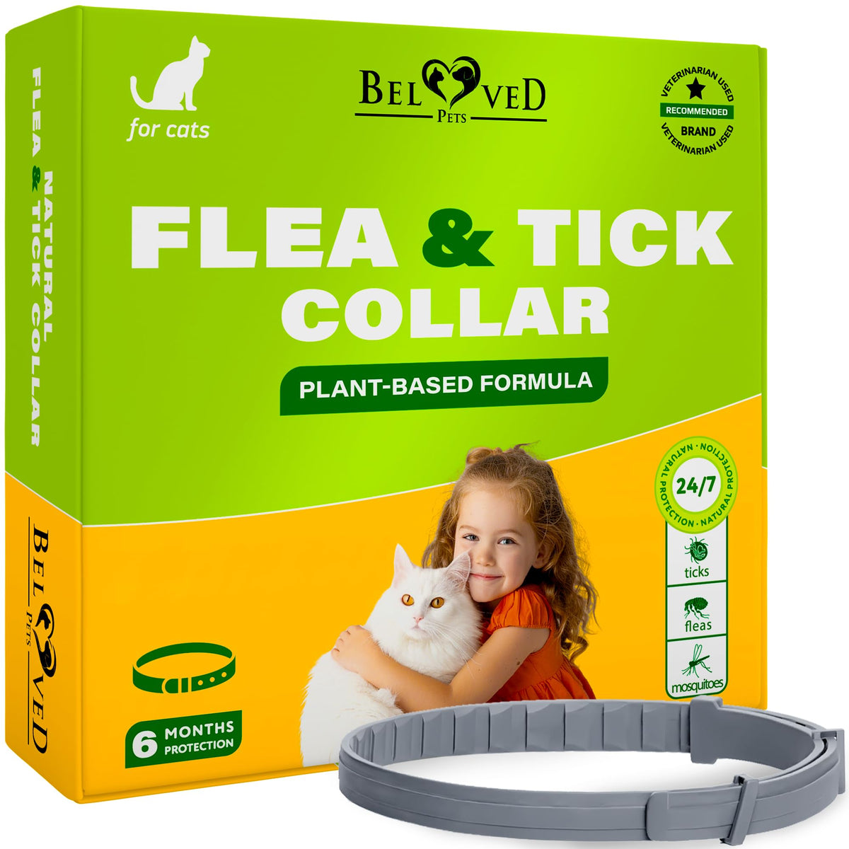 Natural Flea & Tick Collar for Cats 1 Pack R55809