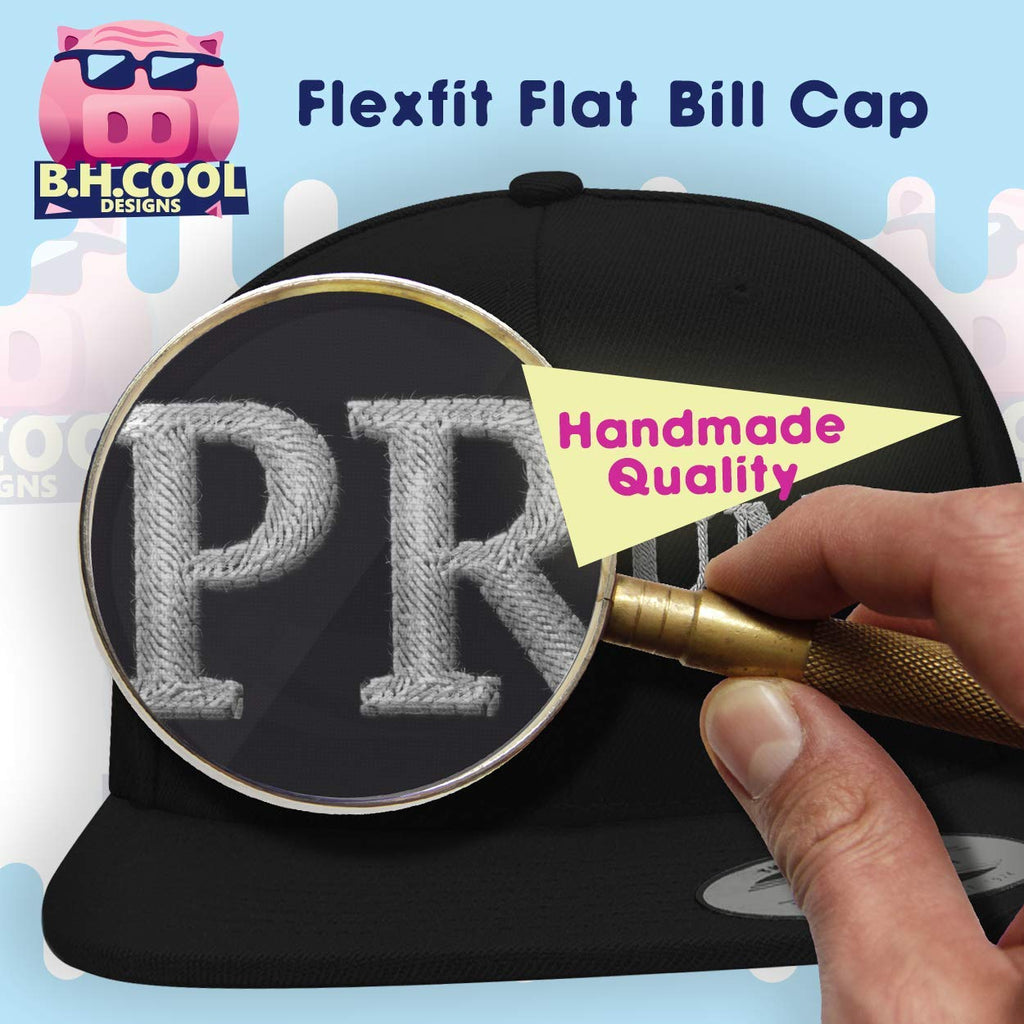 Flat Bill Fitted Hat X4032
